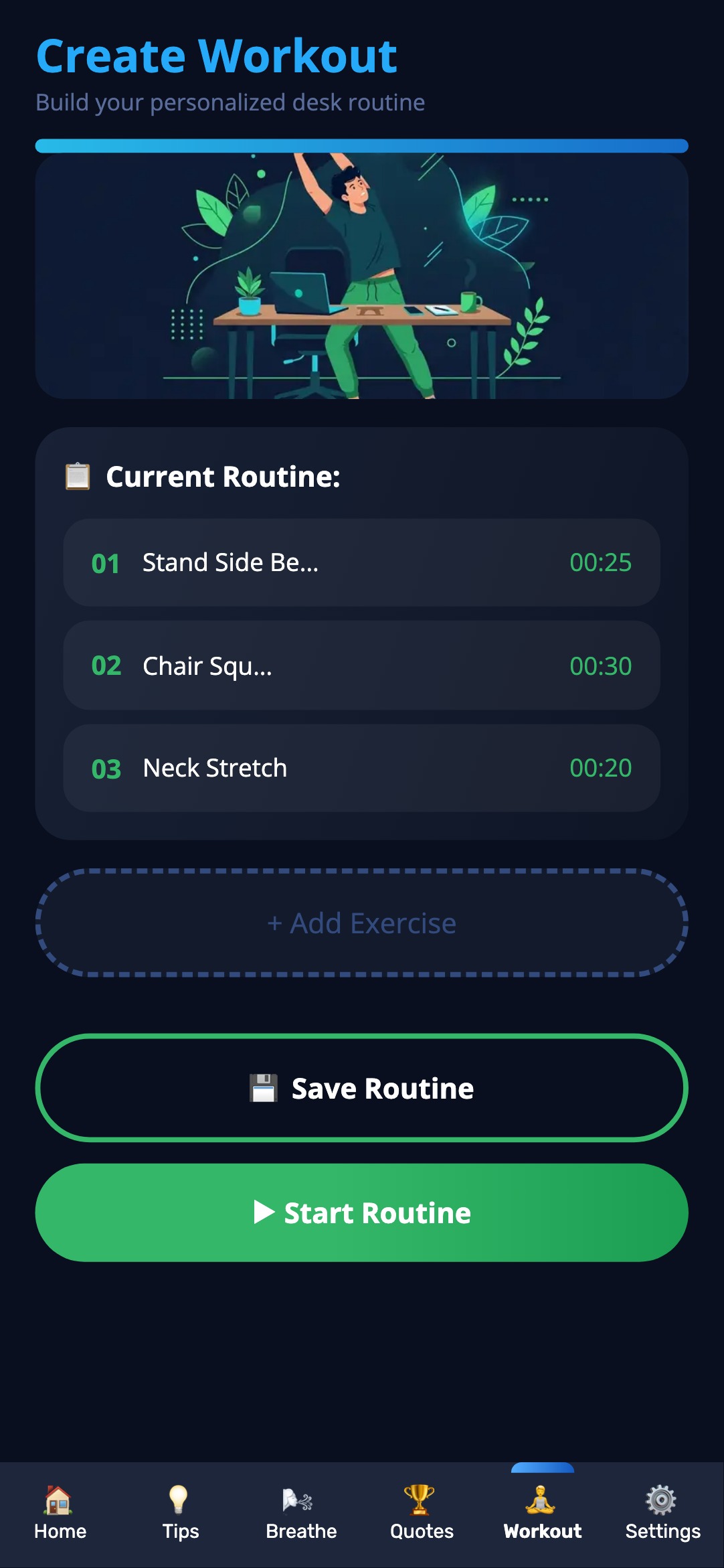 ActiveOffice - Custom Workout